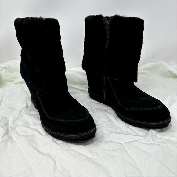 Napoleoni Wedge Zip-up Booties- Size 8 - Picture 9 of 14